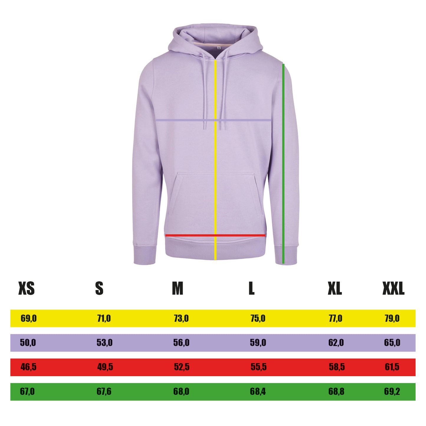 Vitruvianische Frau Hoodie (sand)