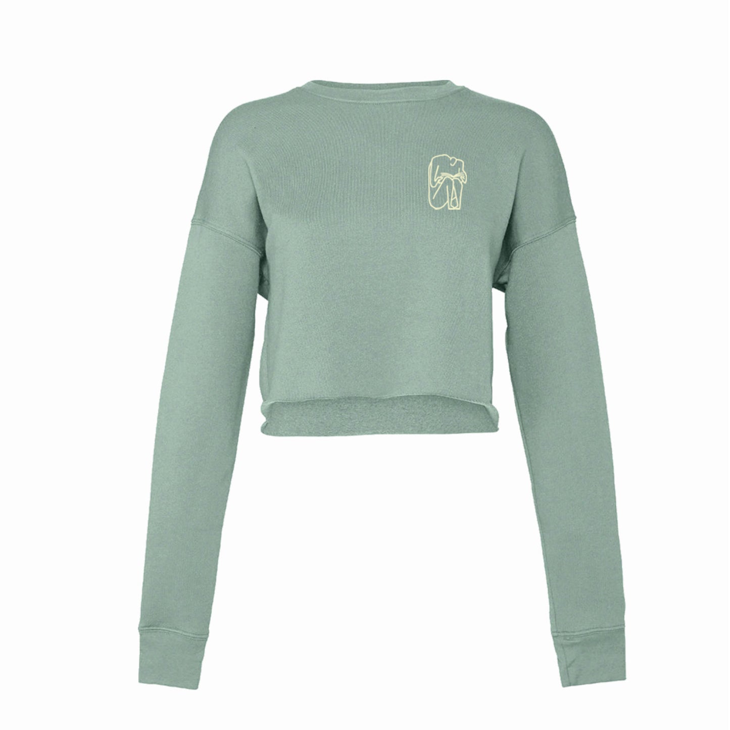I SHOULD HAVE STAYED HOME AND READ crop top - mint green