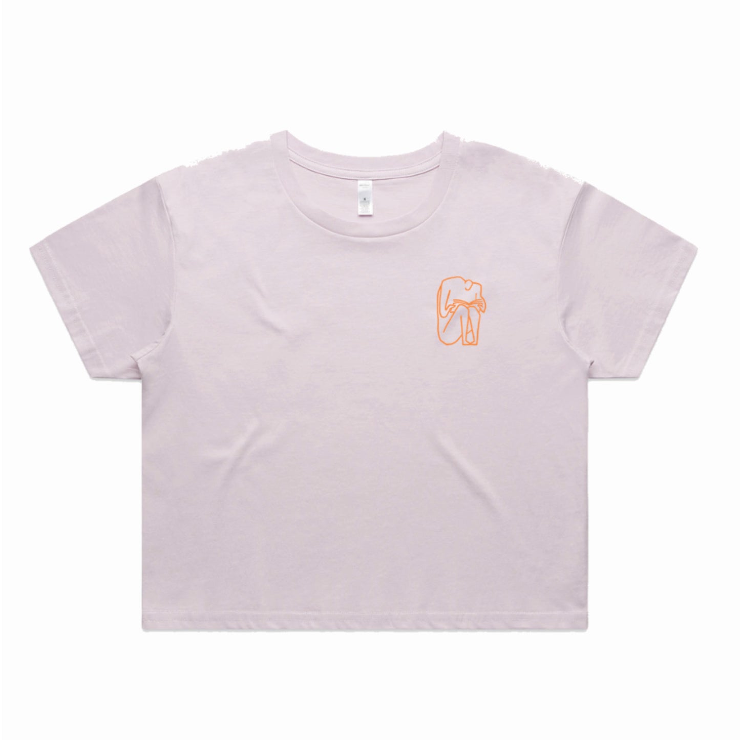 I SHOULD HAVE STAYED HOME AND READ crop shirt - lilac