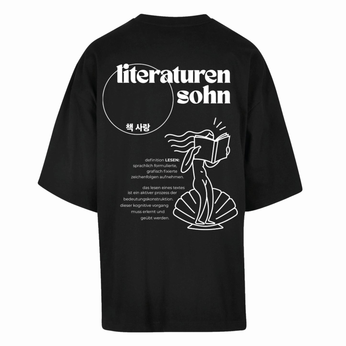 Venus definiert Lesen Huge Tee (black)