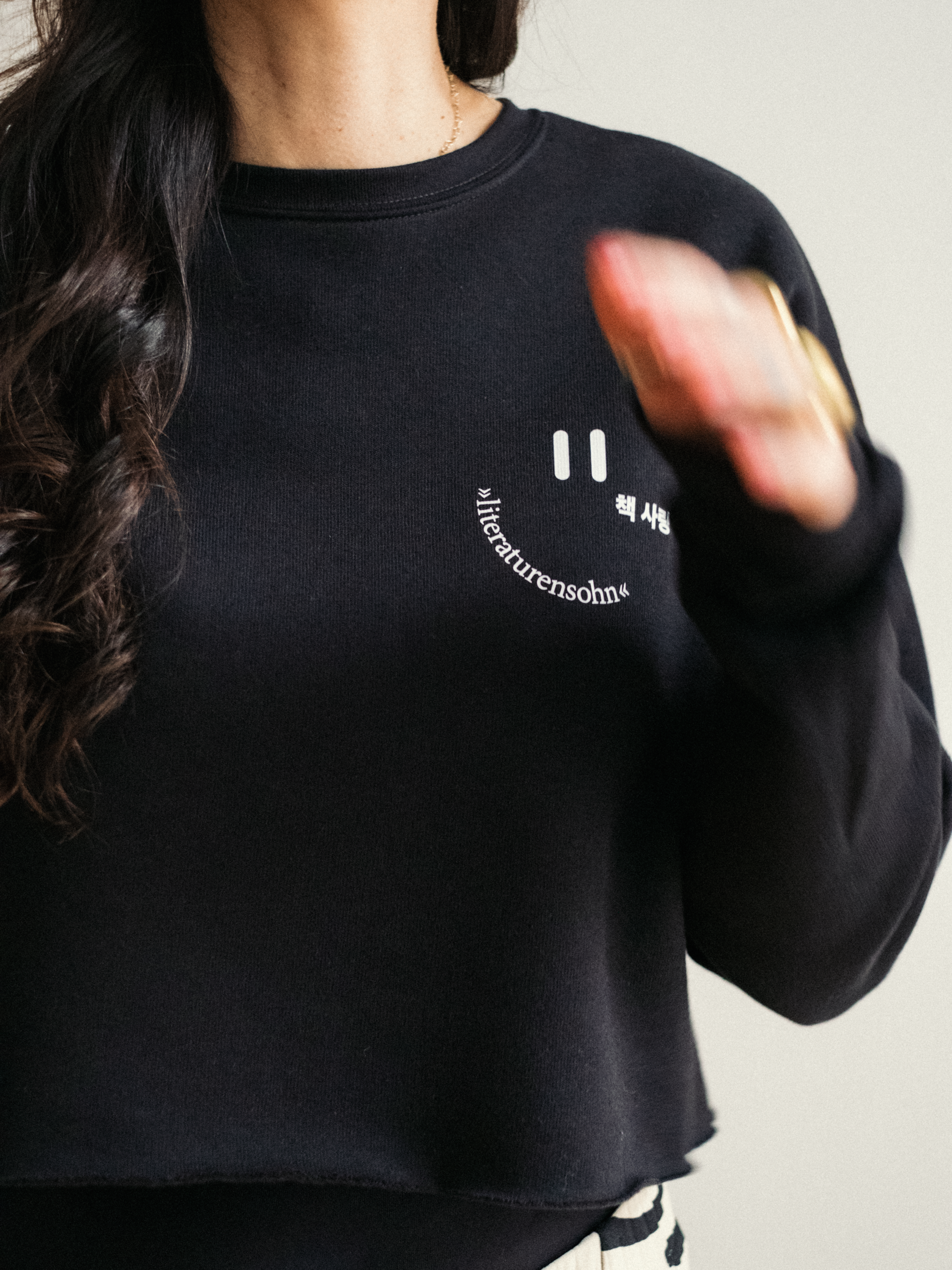 WENT HOME AND READ crop top