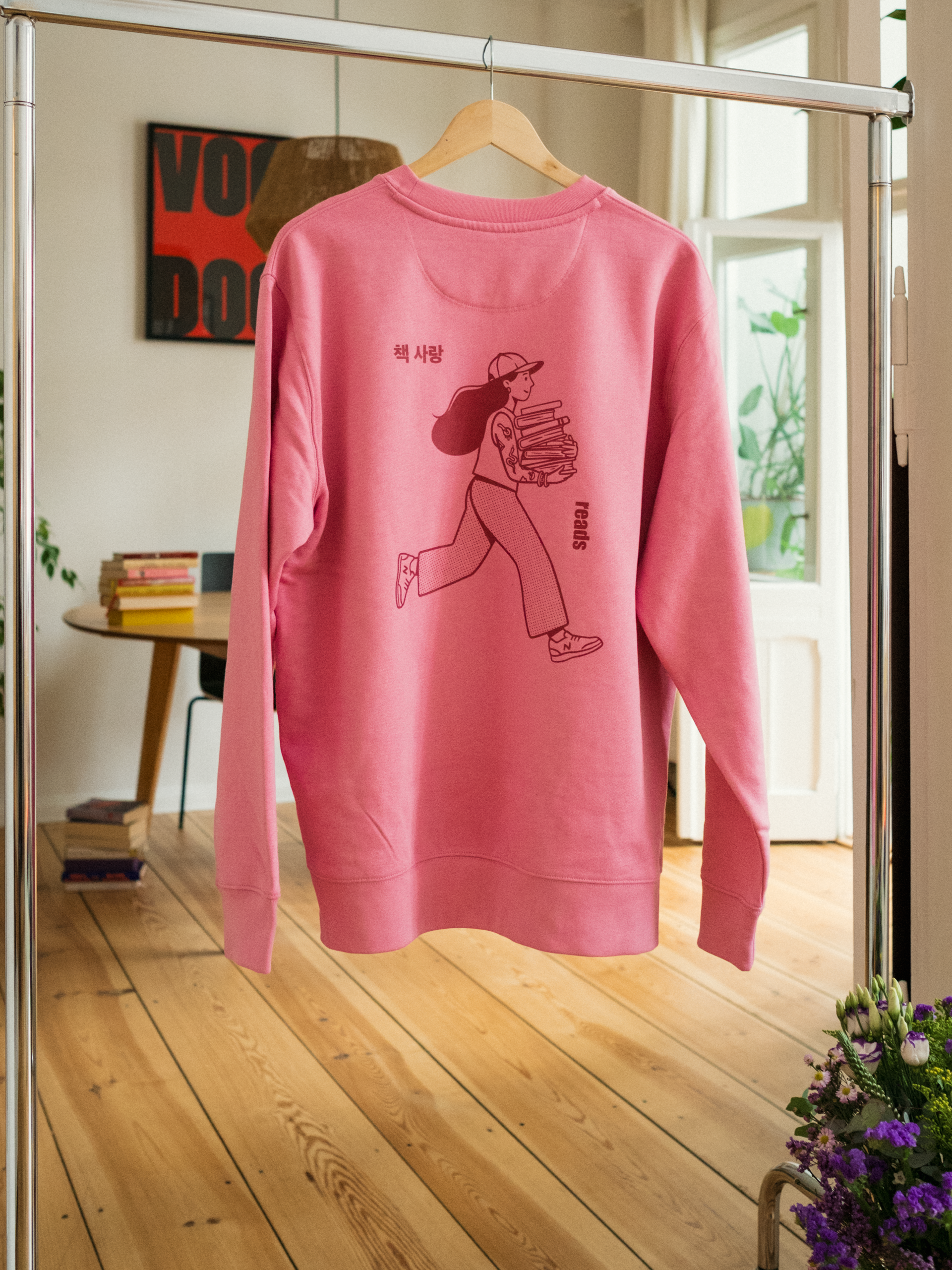 READ MORE BOOKS crew neck