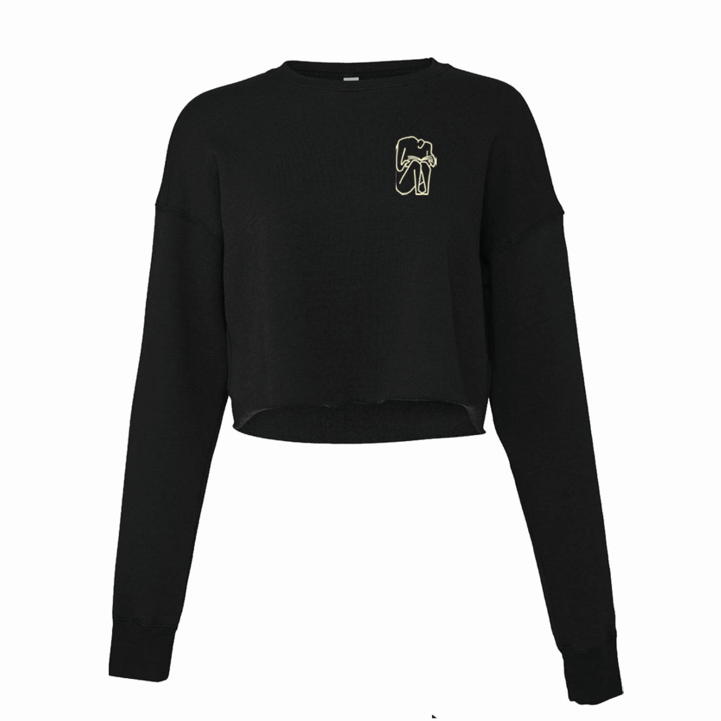 I SHOULD HAVE STAYED HOME AND READ crop top - black