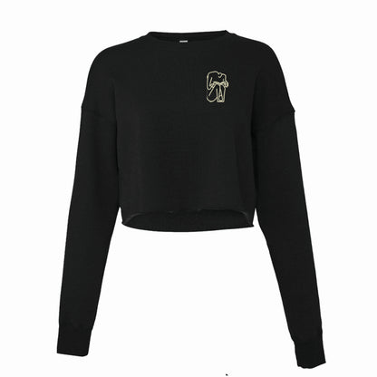 I SHOULD HAVE STAYED HOME AND READ crop top - black