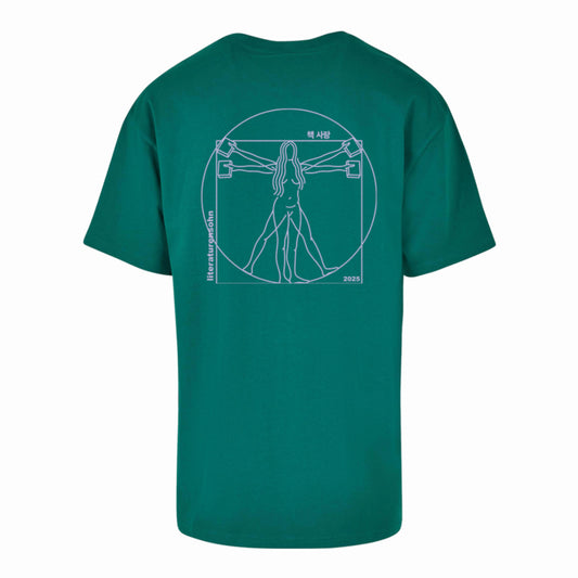 Vitruvianische Frau Shirt (green)