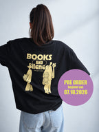 BOOKS & SILENCE - oversize shirt black