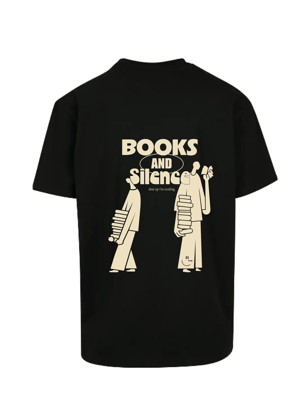 BOOKS & SILENCE - oversize shirt black