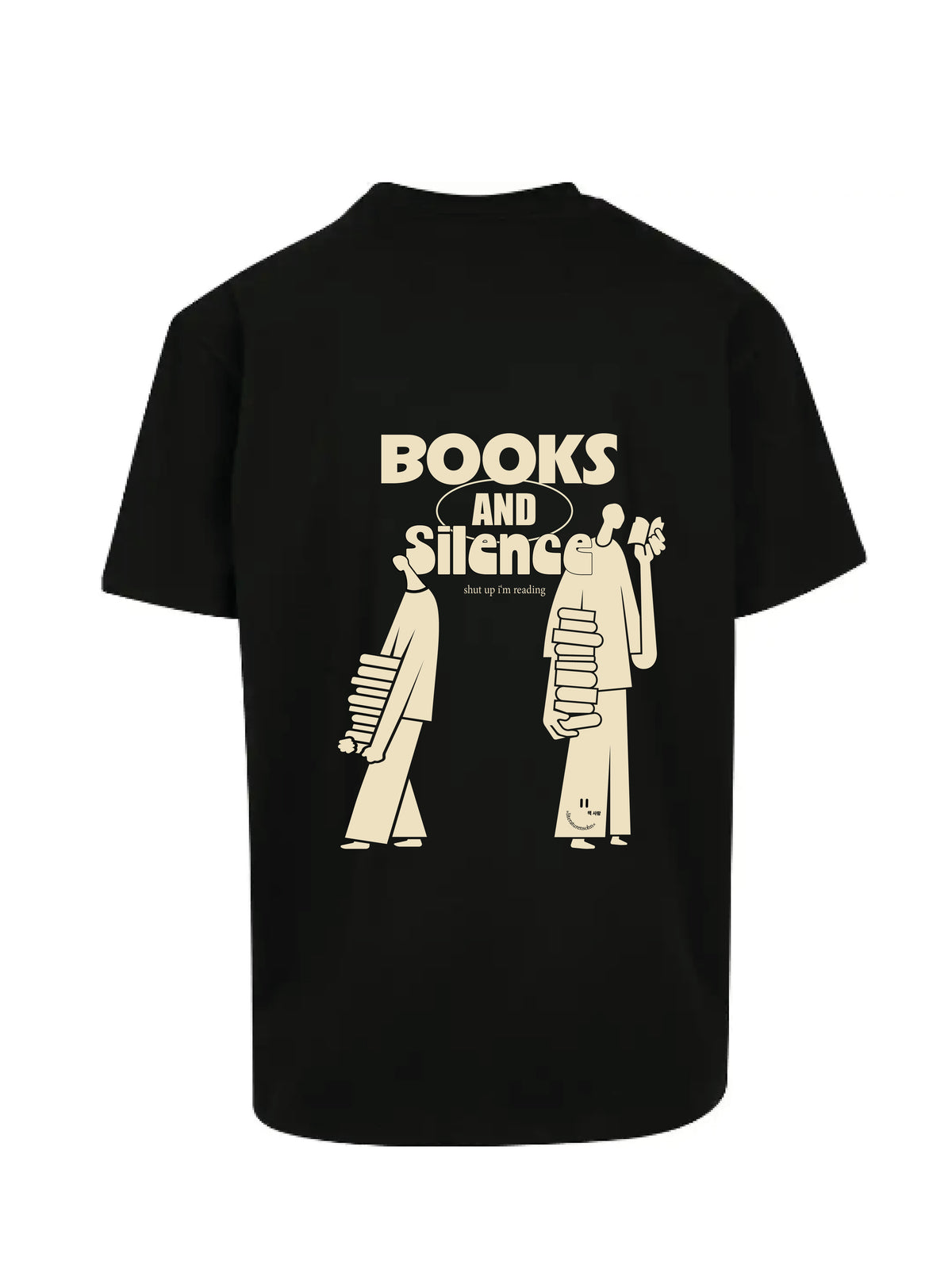 BOOKS & SILENCE - oversize shirt black
