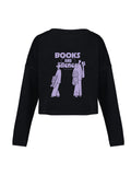 BOOKS & SILENCE - crop top