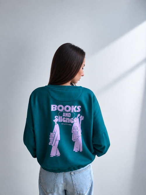 BOOKS & SILENCE - crop top