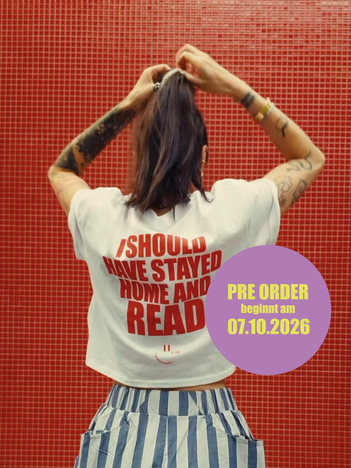 I SHOULD HAVE STAYED HOME AND READ crop shirt