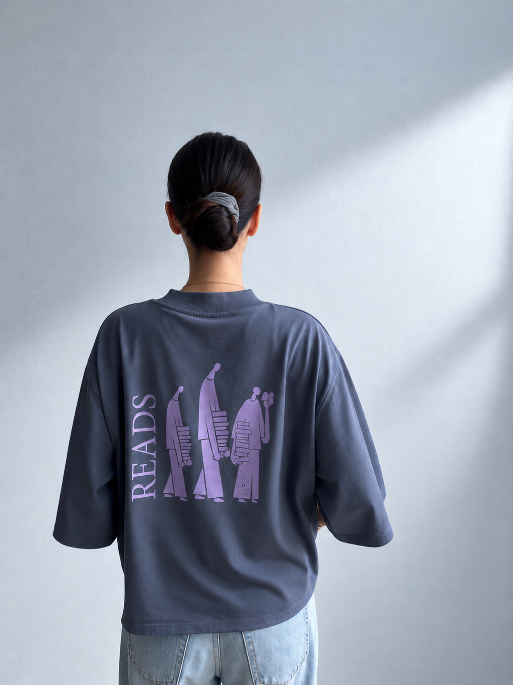 BOOKS & SILENCE - crop shirt