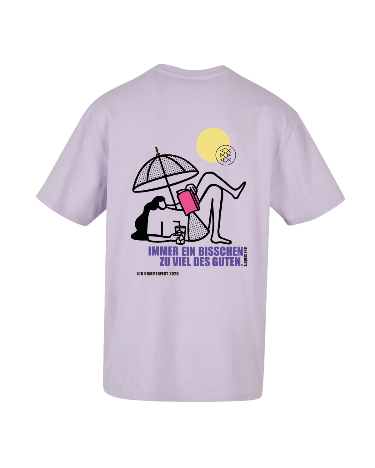 IMMER EIN BISSCHEN ZU VIEL DES GUTEN- oversize shirt (fischer verlage x literaturensohn)