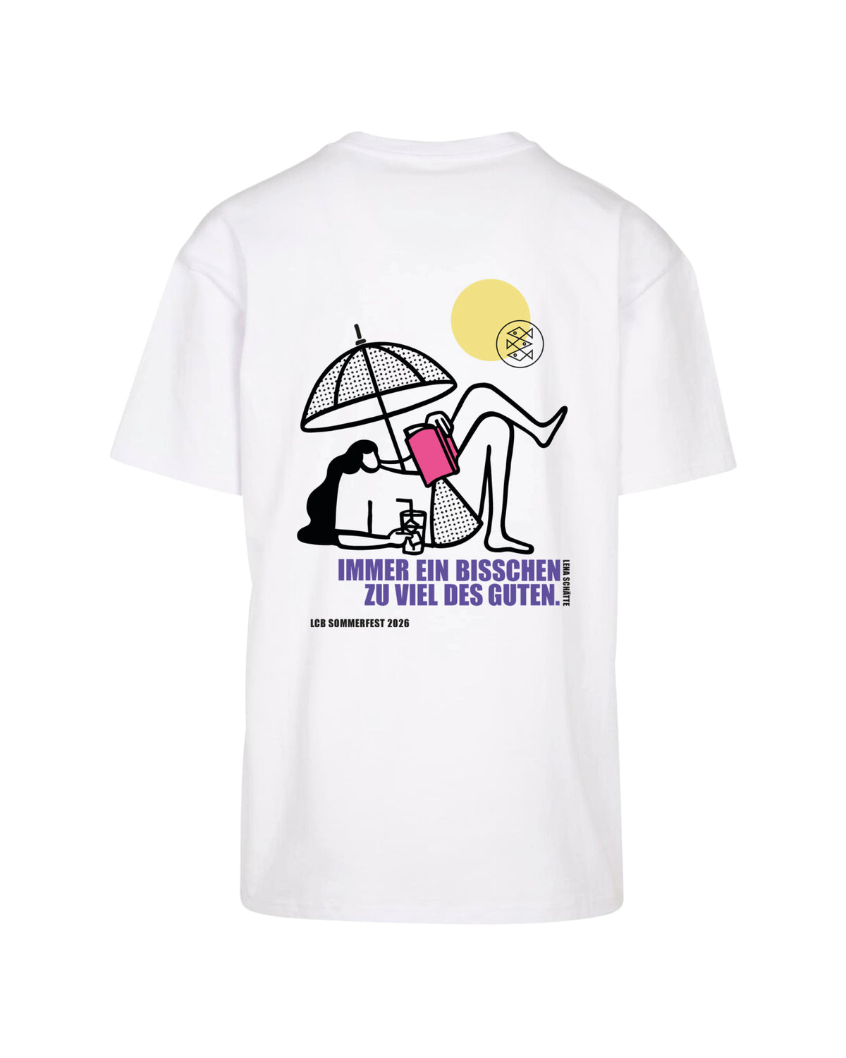 IMMER EIN BISSCHEN ZU VIEL DES GUTEN- oversize shirt (fischer verlage x literaturensohn)