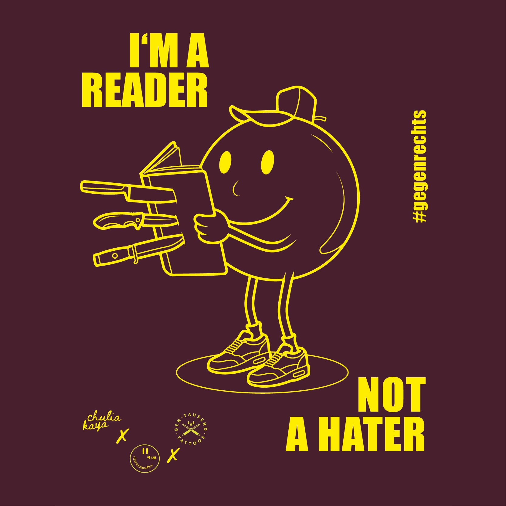 I'M A READER NOT A HATER bag