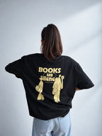BOOKS & SILENCE - oversize shirt black