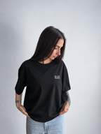 BOOKS & SILENCE - oversize shirt black
