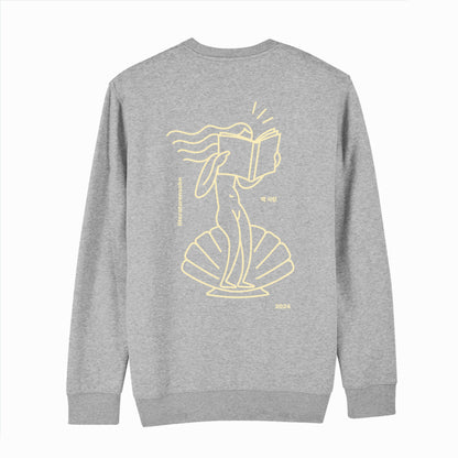 venus reading crew neck - grey