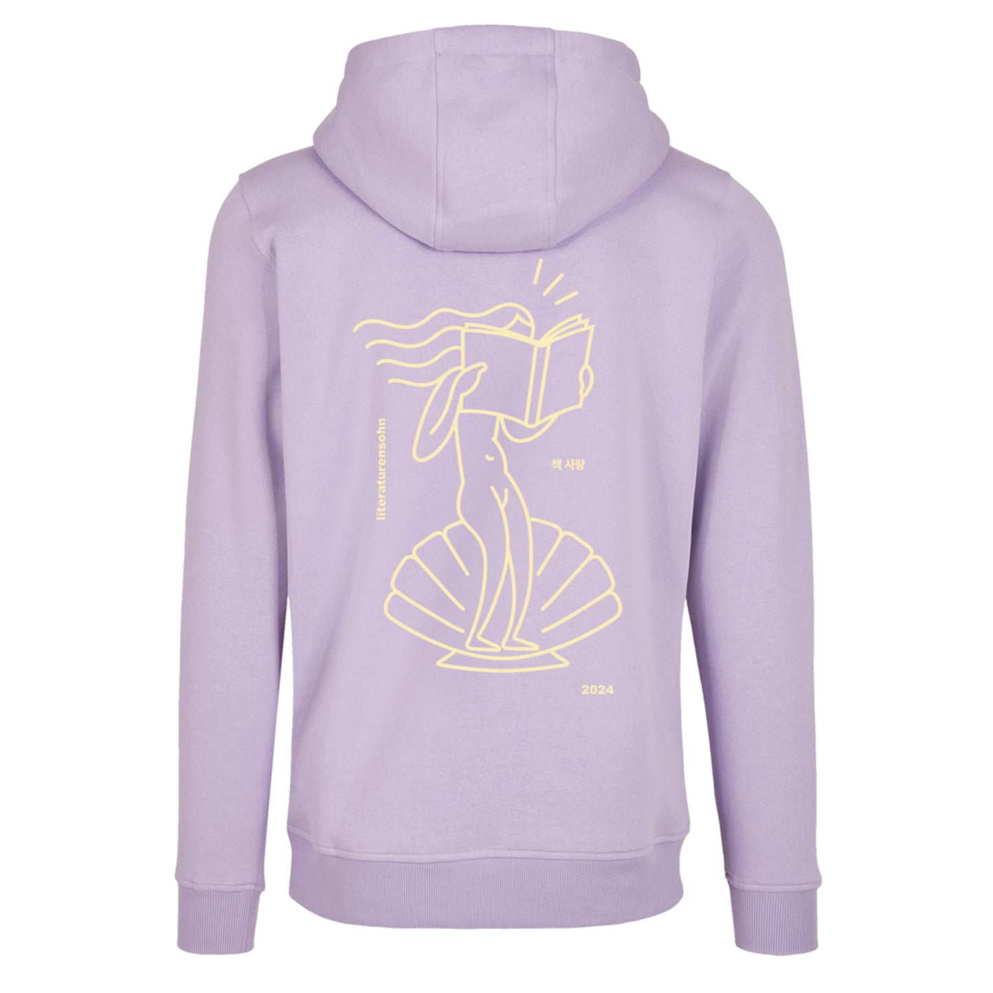 venus reading hoodie - lilac