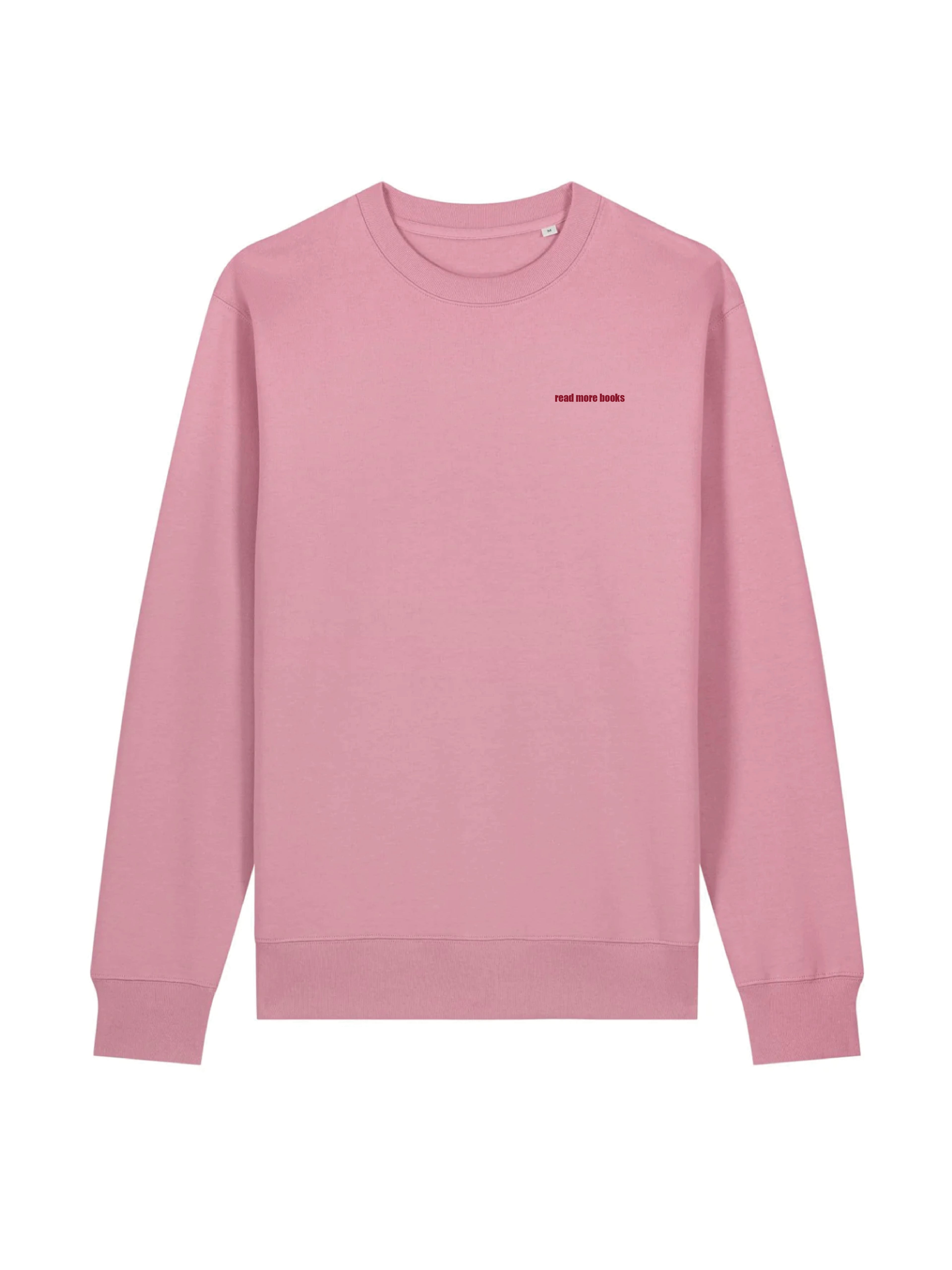 READ MORE BOOKS crew neck (dusty pink aka altrosa)
